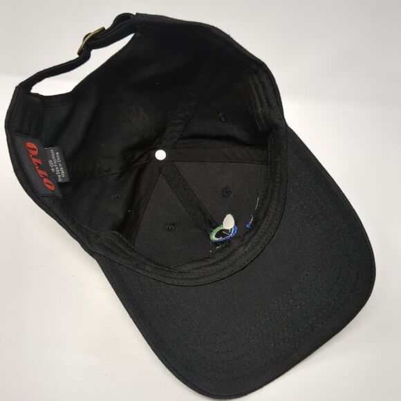 US Ecology Slideback Hat Black One Size Adjustable Embroidered 6 Panel Otto - Picture 6 of 9